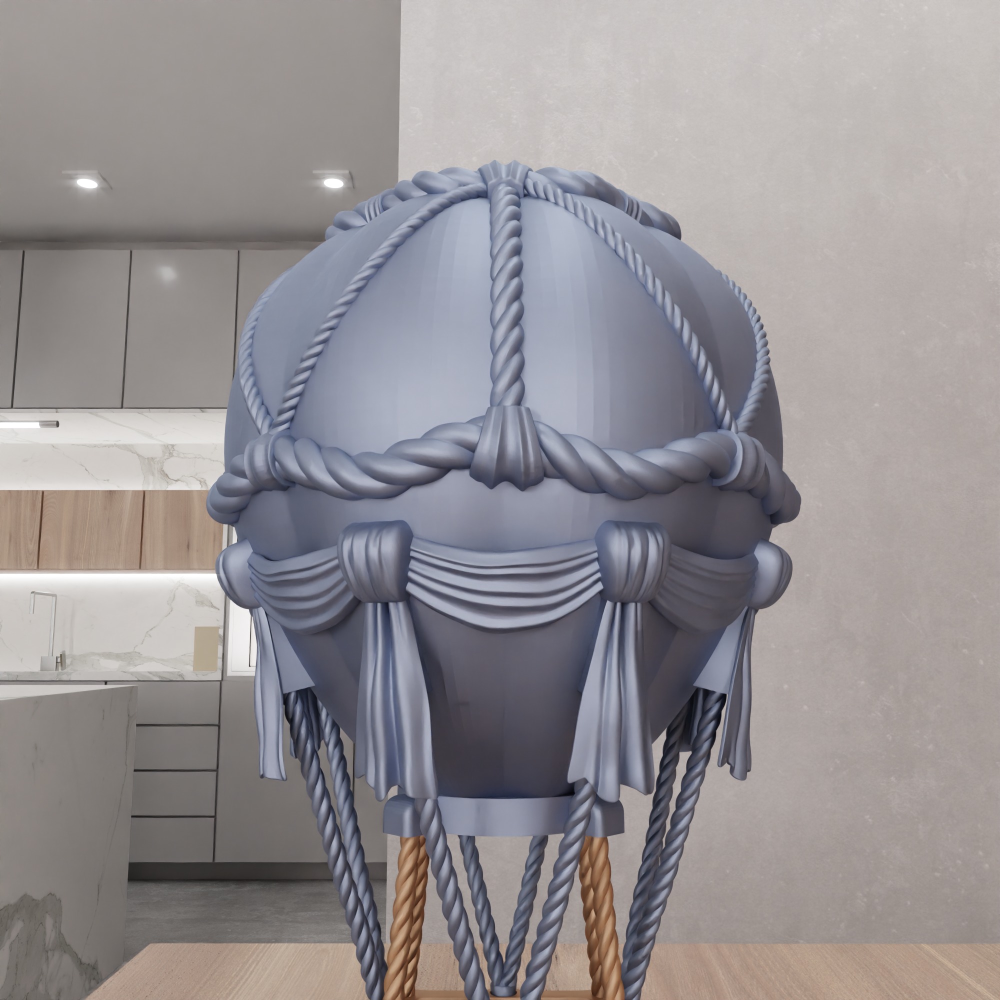 Vintage Hot Air Balloon - 358 3D print model_12