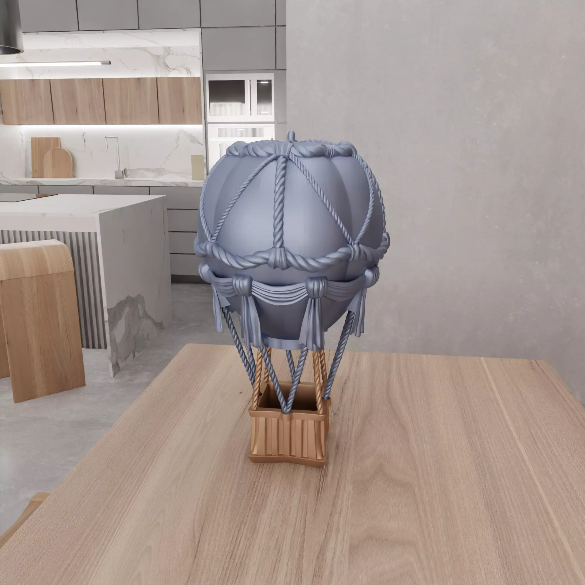 Vintage Hot Air Balloon - 358 3D print model_9