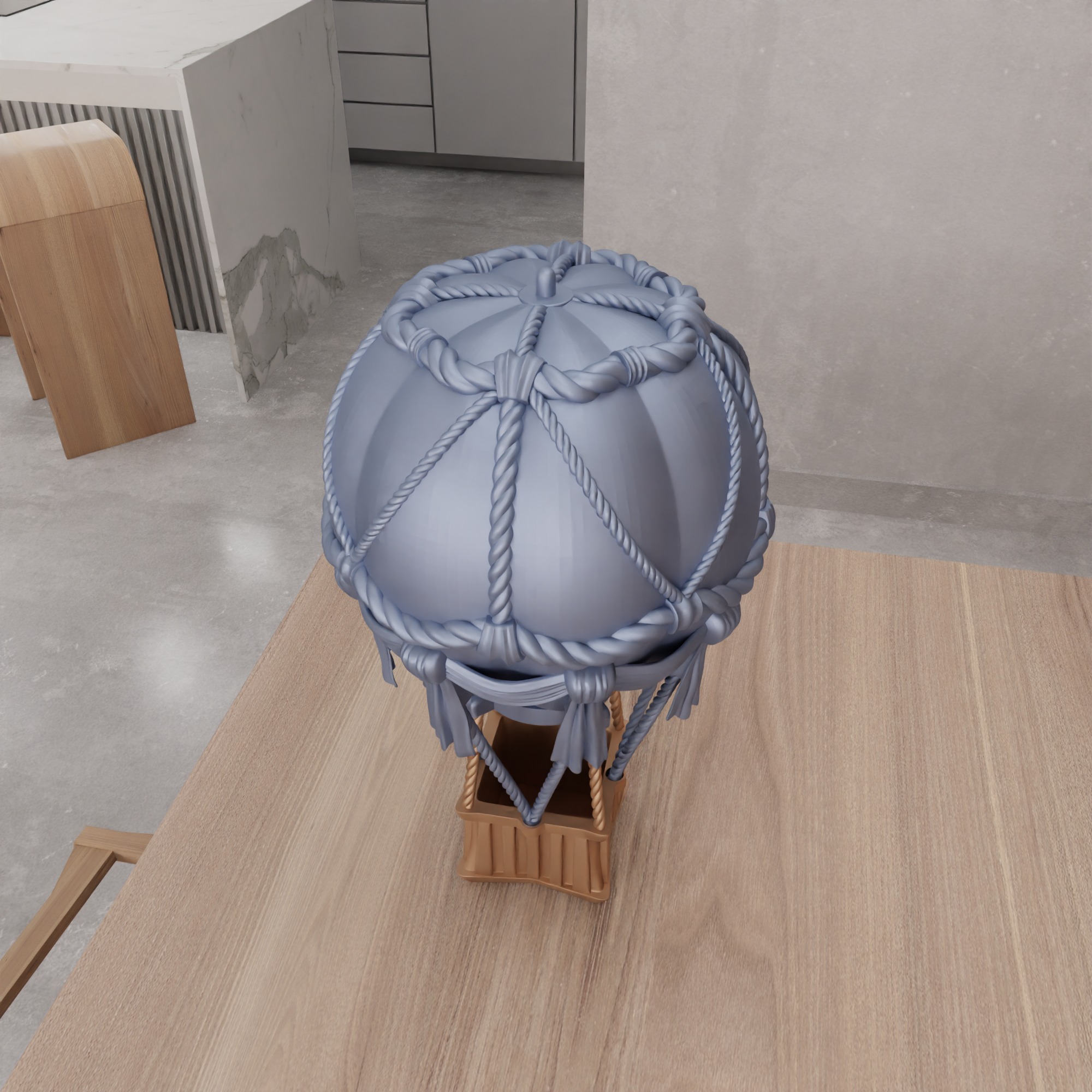 Vintage Hot Air Balloon - 358 3D print model_15