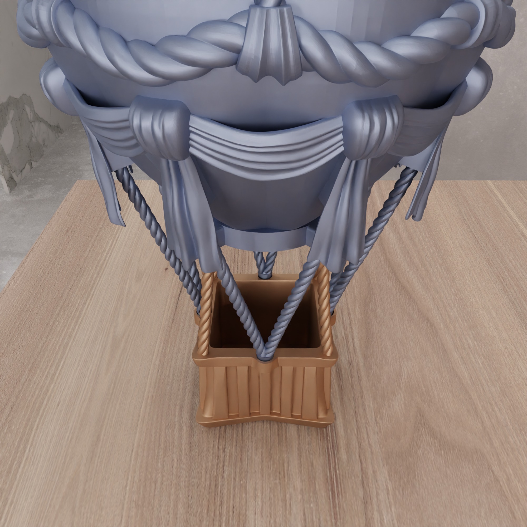 Vintage Hot Air Balloon - 358 3D print model_10