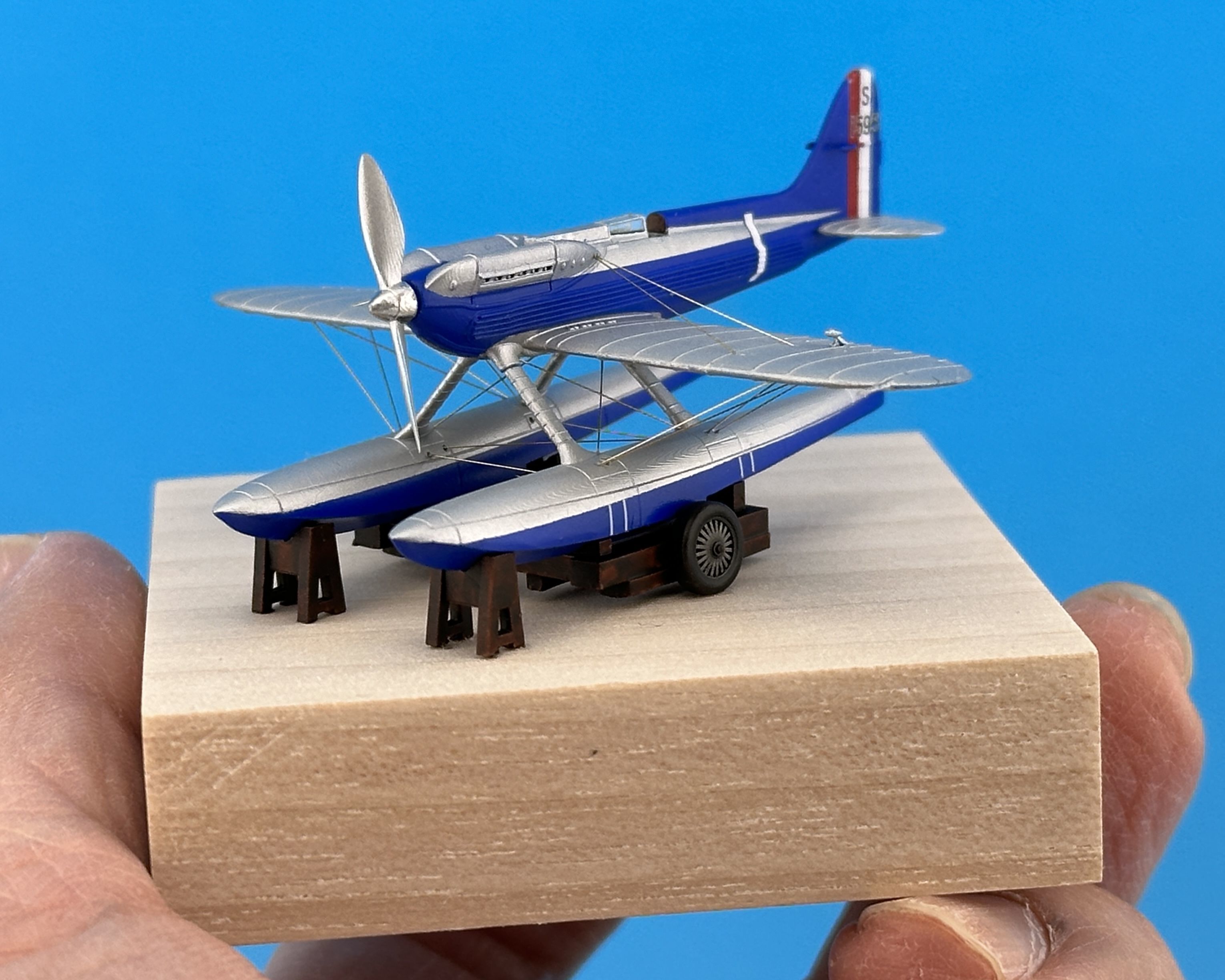 Supermarine S6B 1-144 scale 3D print model_4