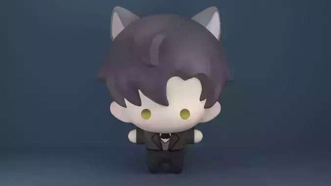 Zayne Cat Love and Deepspace 3d print model printable