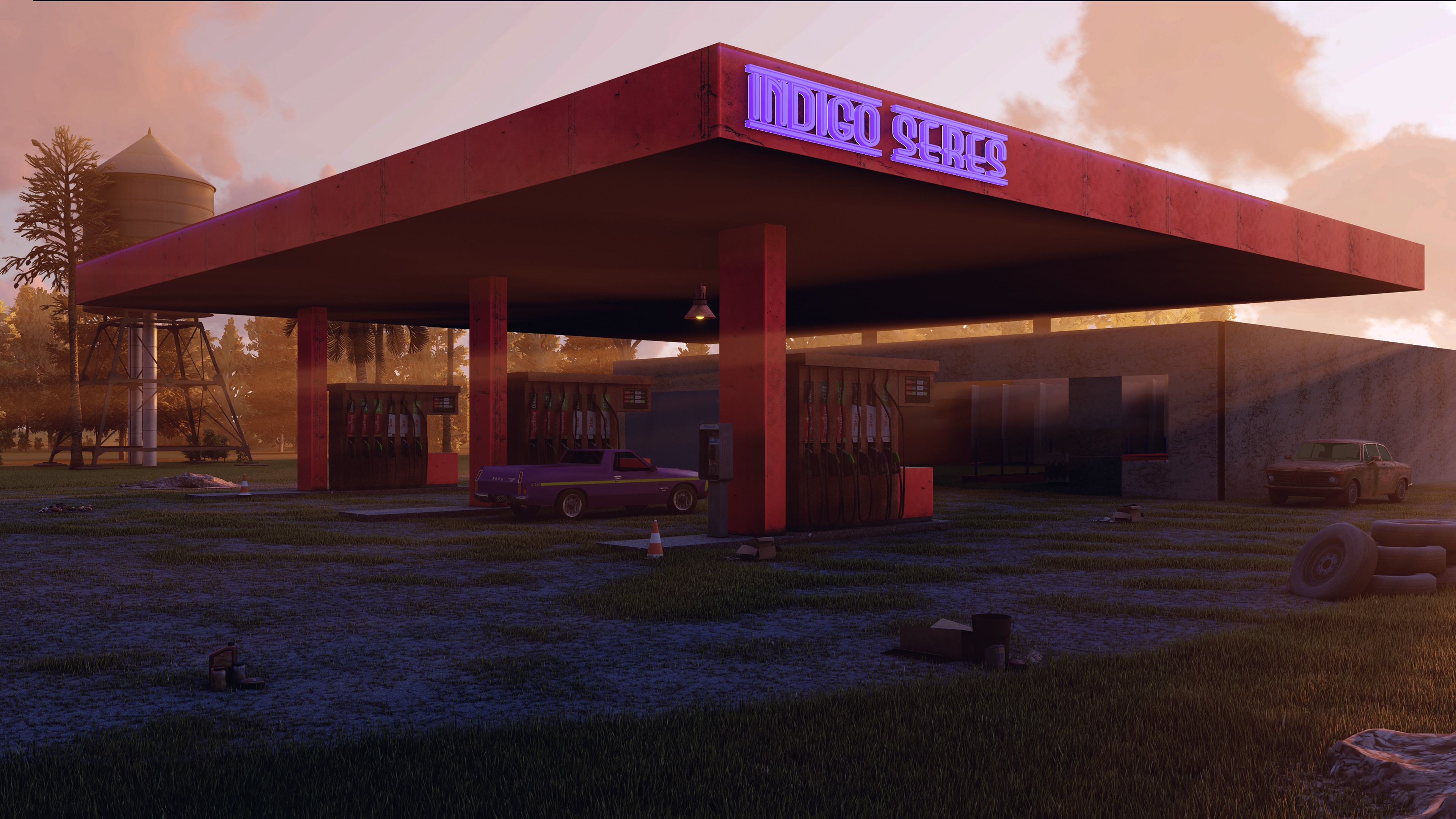 ABANDONED OIL STATION 3D model_1