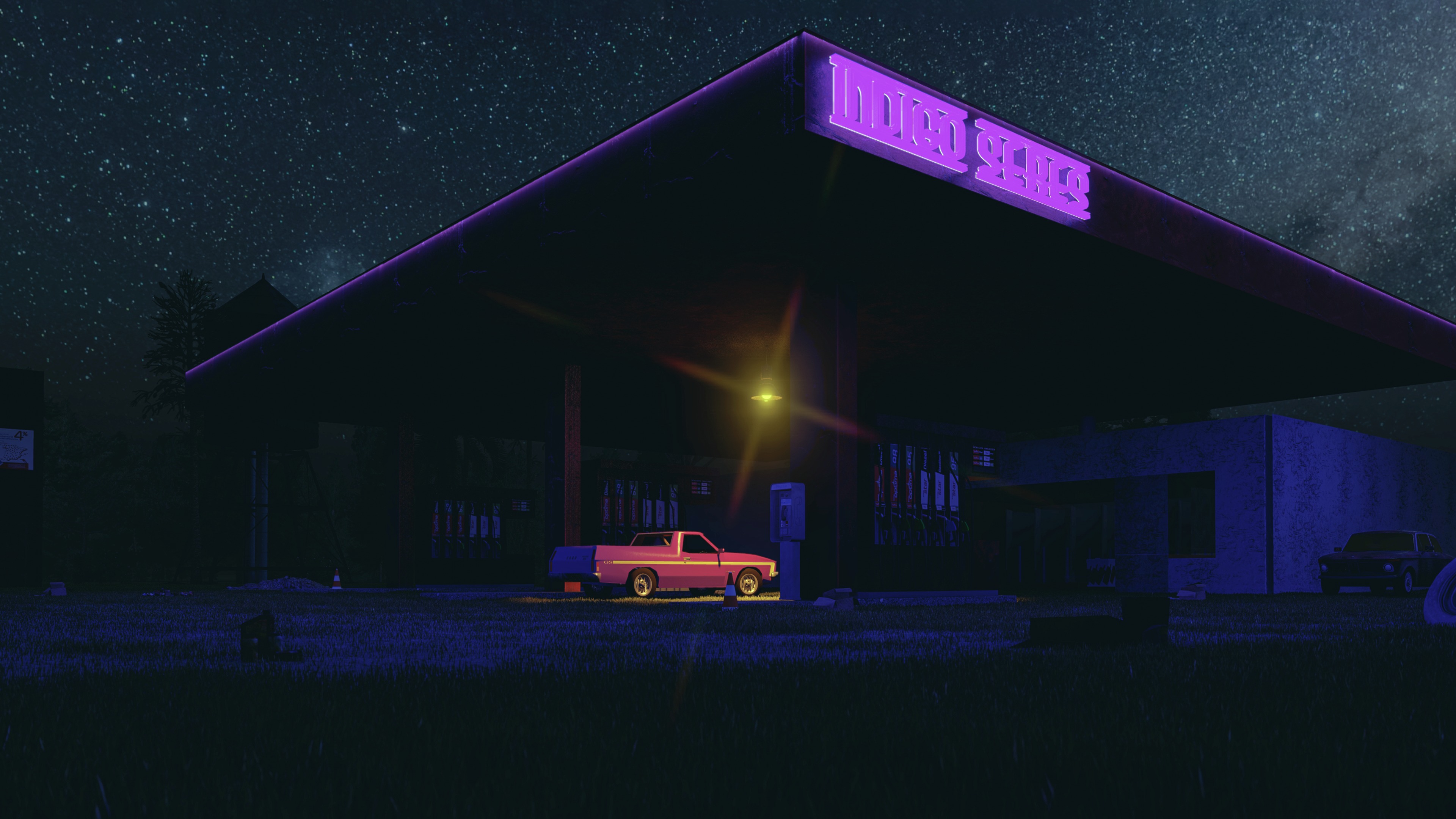 ABANDONED OIL STATION 3D model_5