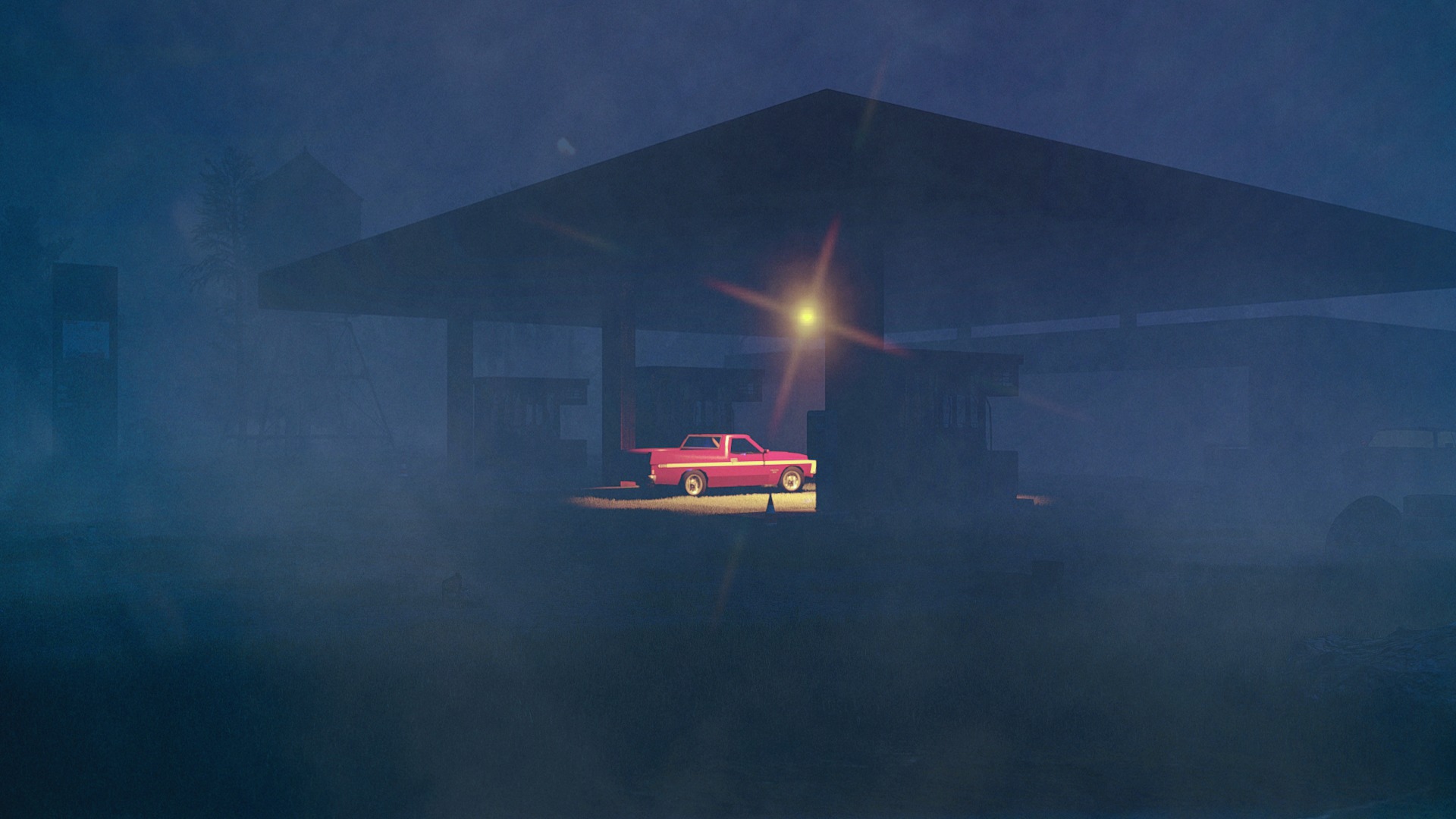 ABANDONED OIL STATION 3D model_3