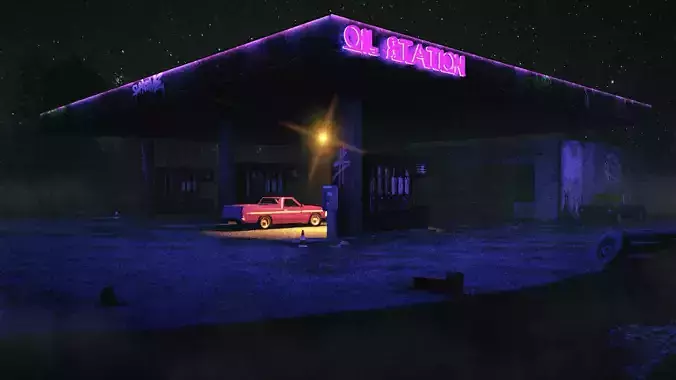 ABANDONED OIL STATION