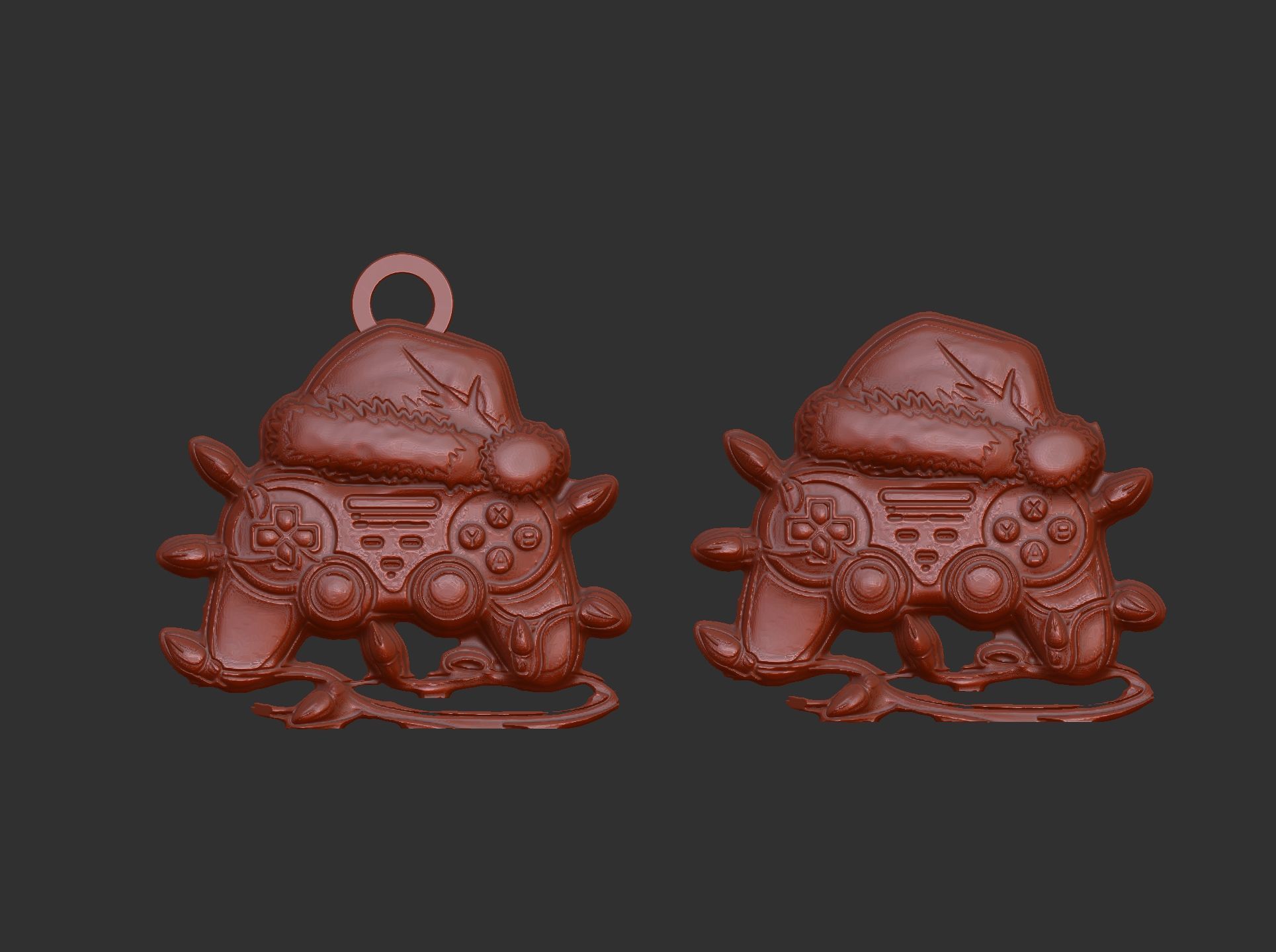 game lover christmas gamedecor  3D print model_4