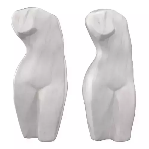  Italian Carrara Marble Cubist Sculpture - Helena