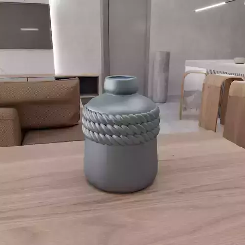 Wicker Mesh Vase 4 3D print model
