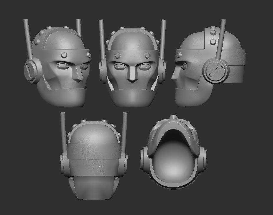 Robotman Headsculpt for Action Figures 3D print model_1