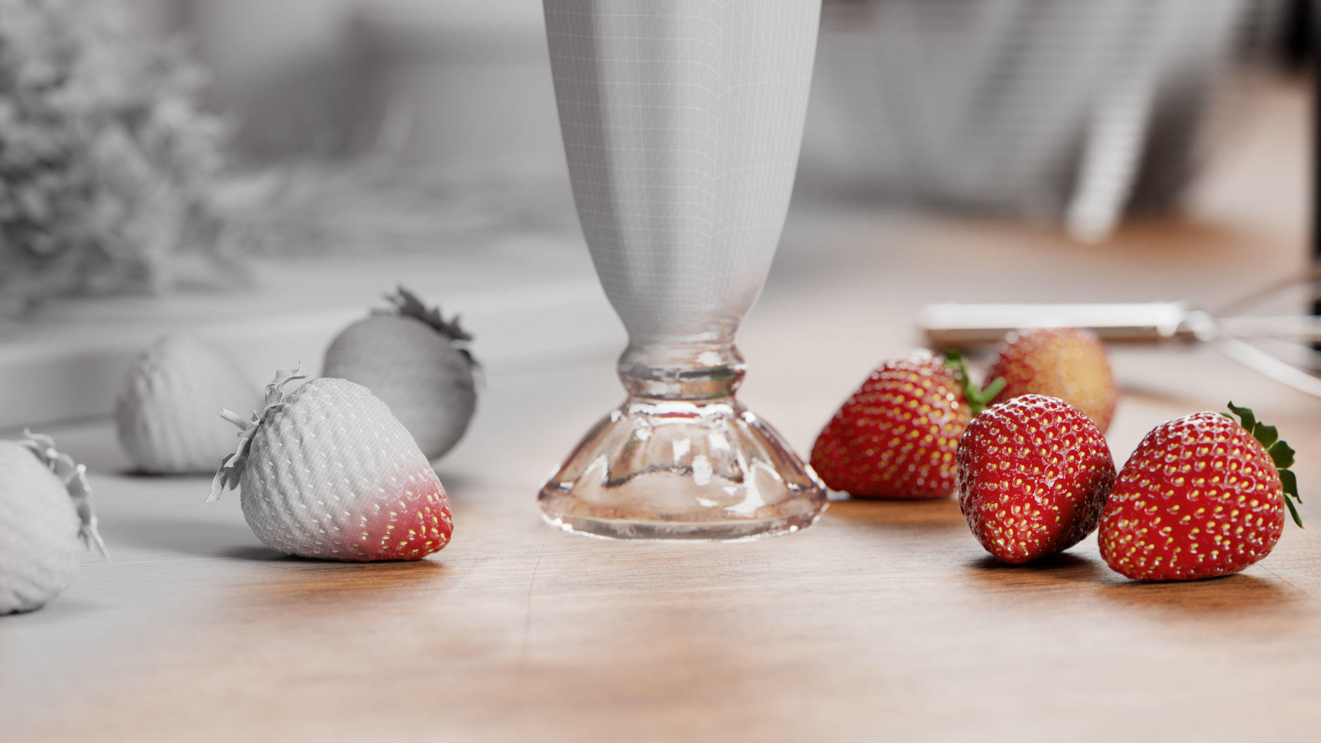 Strawberry 3D model_5