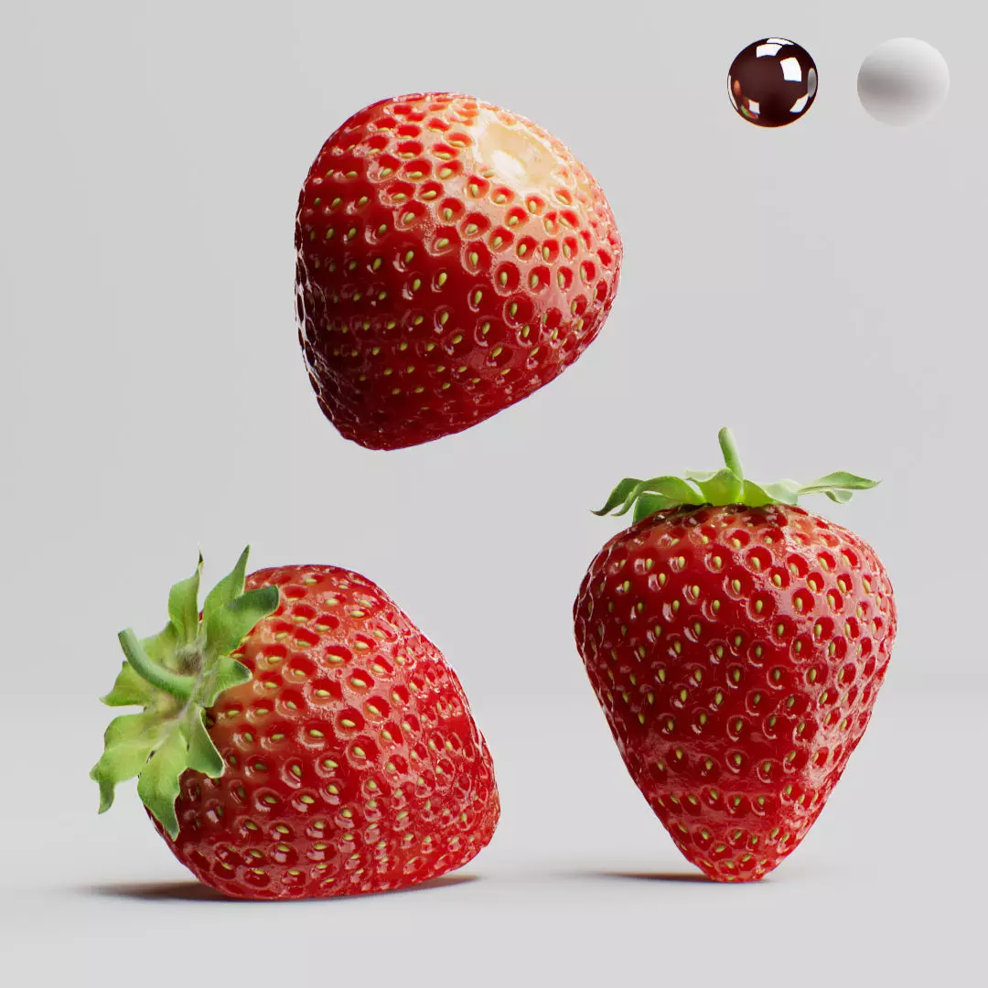 Strawberry 3D model_0