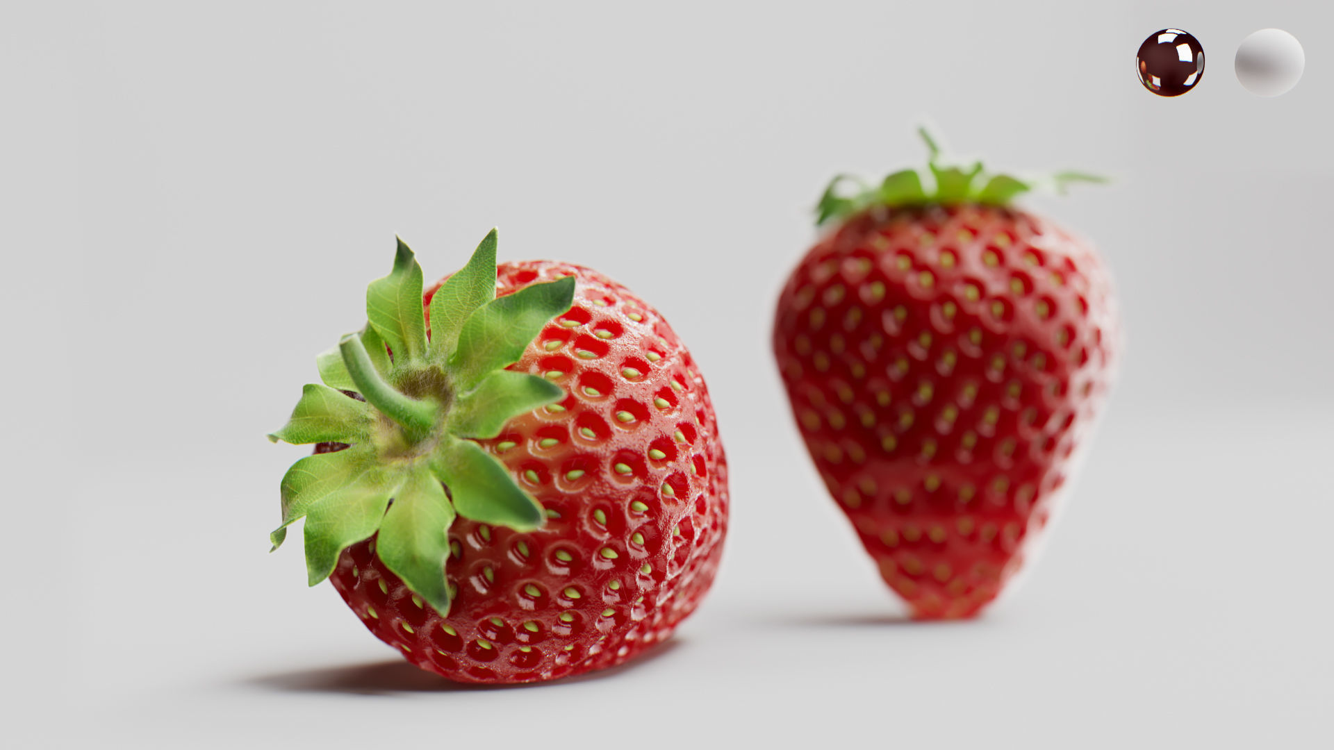 Strawberry 3D model_2