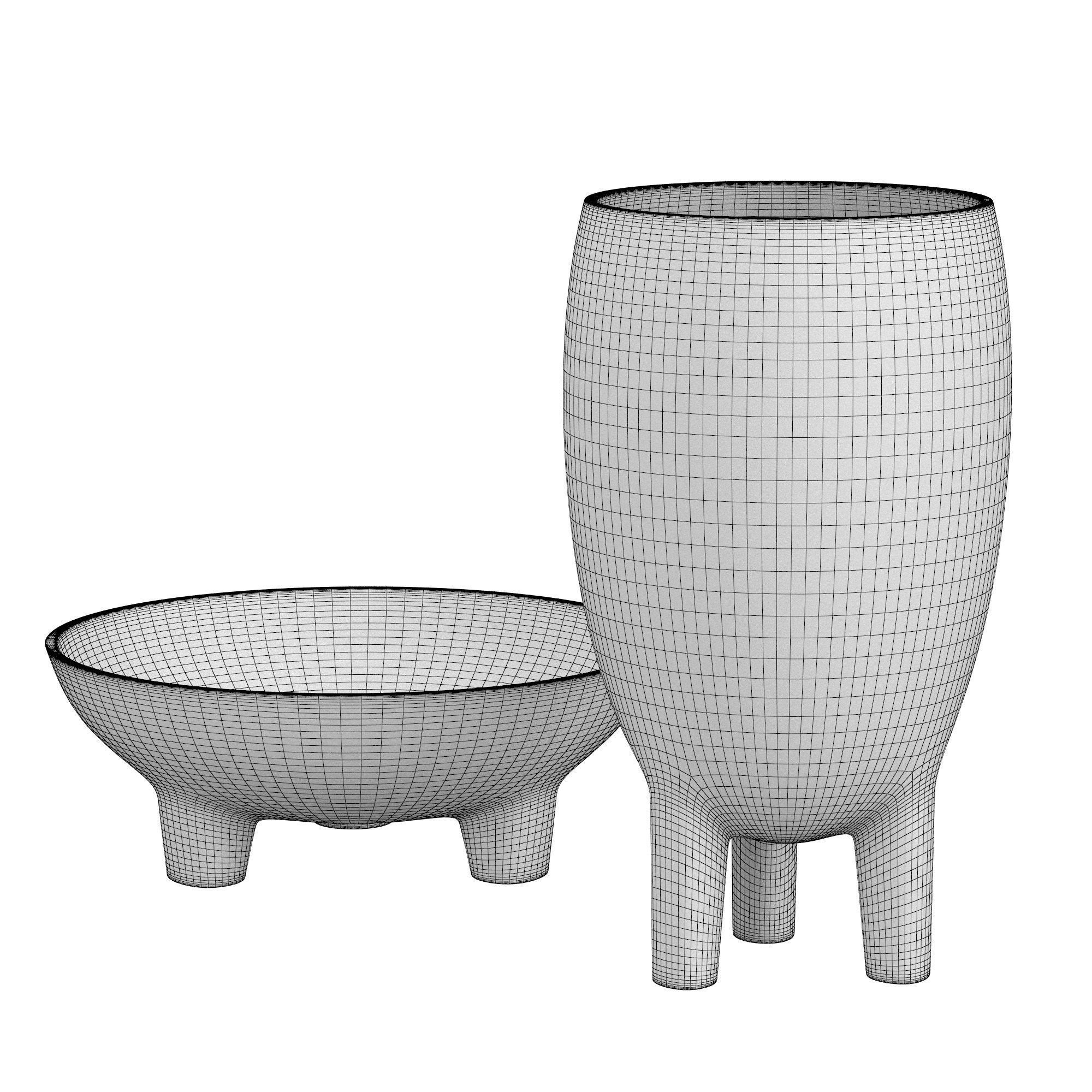 Celeste Three Leg Vessel 3D model_4