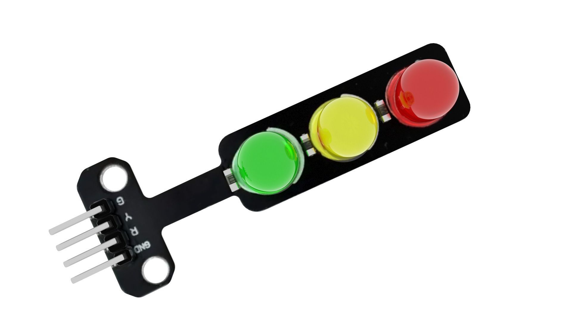 Traffic Lights LED Module 3D model_13