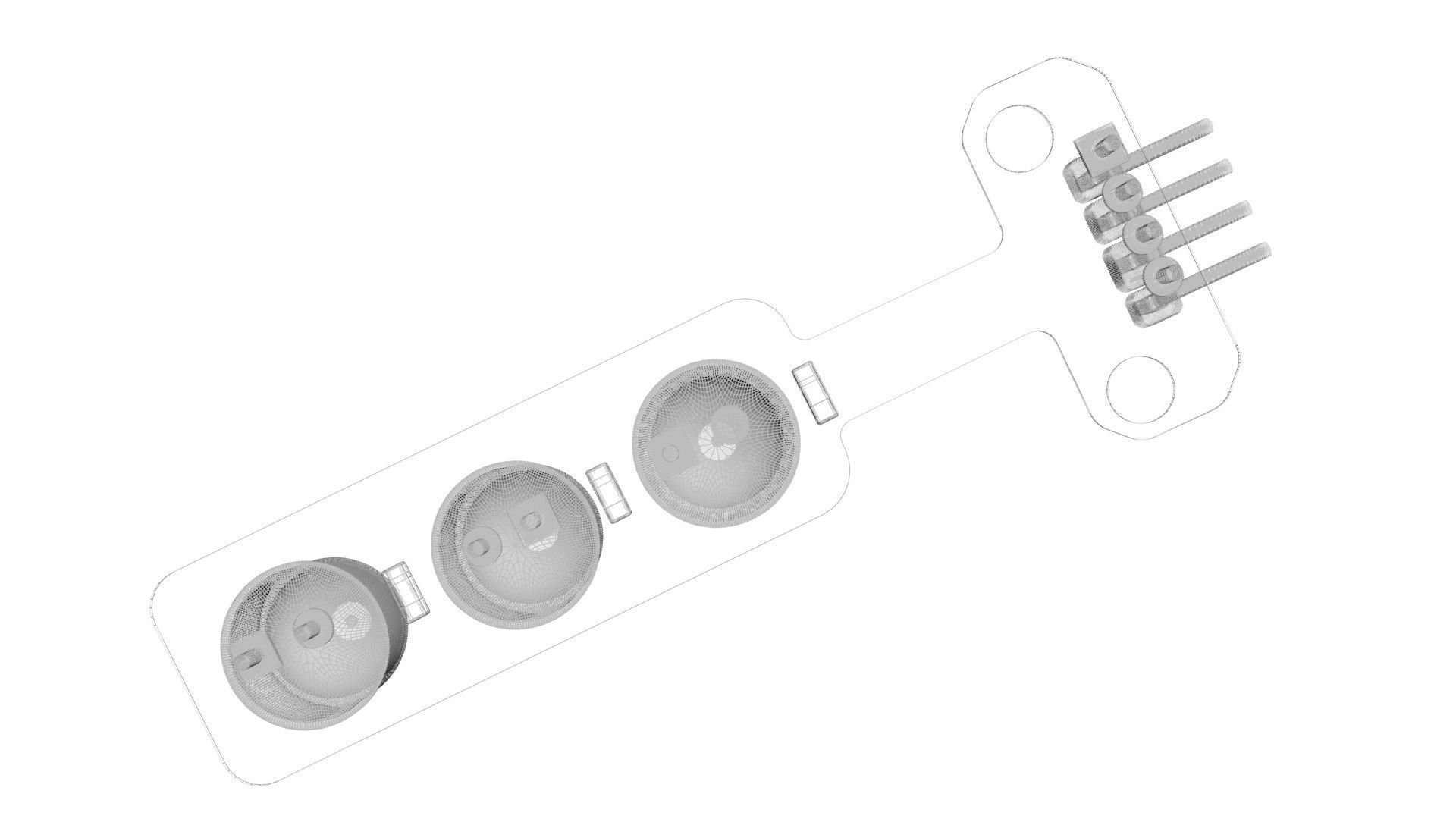 Traffic Lights LED Module 3D model_27