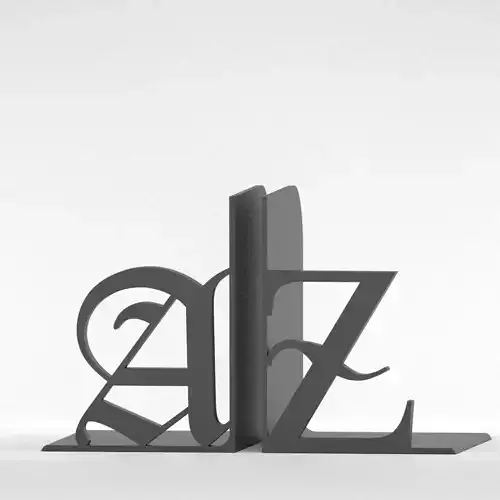 AZ Bookends 3D print model