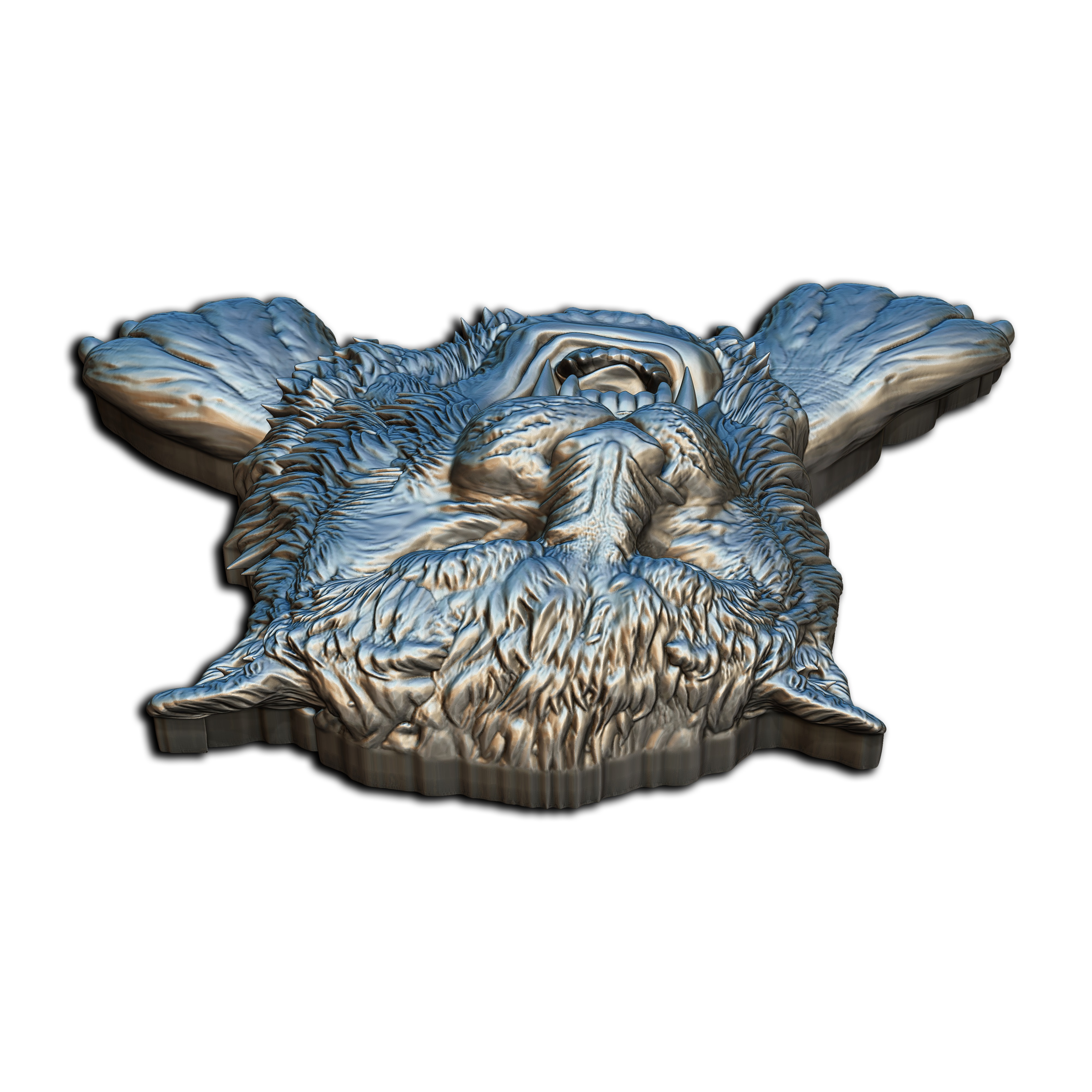 Tiger pendent 3D print model_5