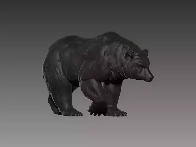 Bear print sculpture