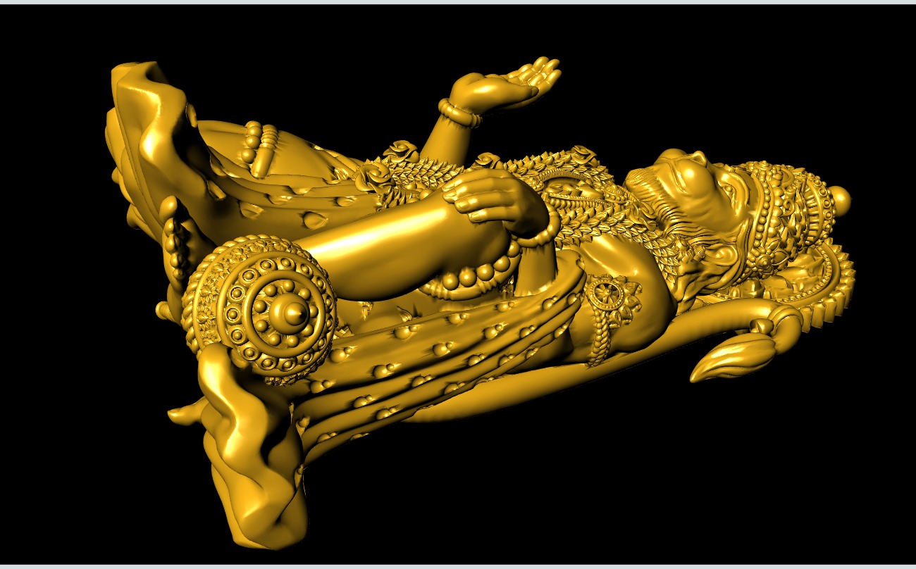 Hanumanji Sitting Ashirbad 3D-Print-Model No1  3D print model_6