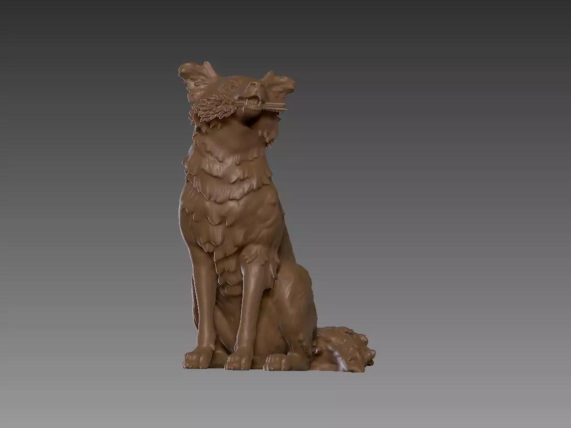 Border Collie 3D print model