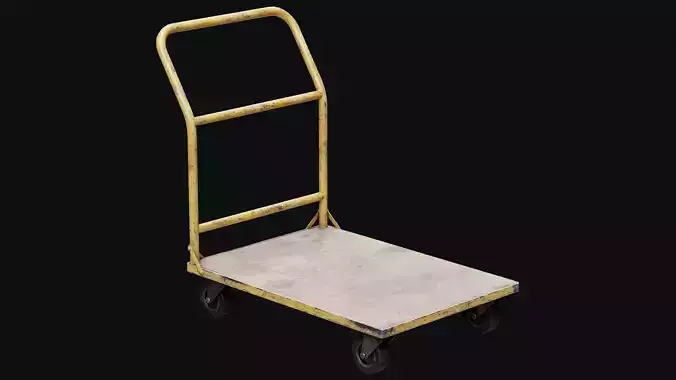 Low Poly PBR Platform Trolley