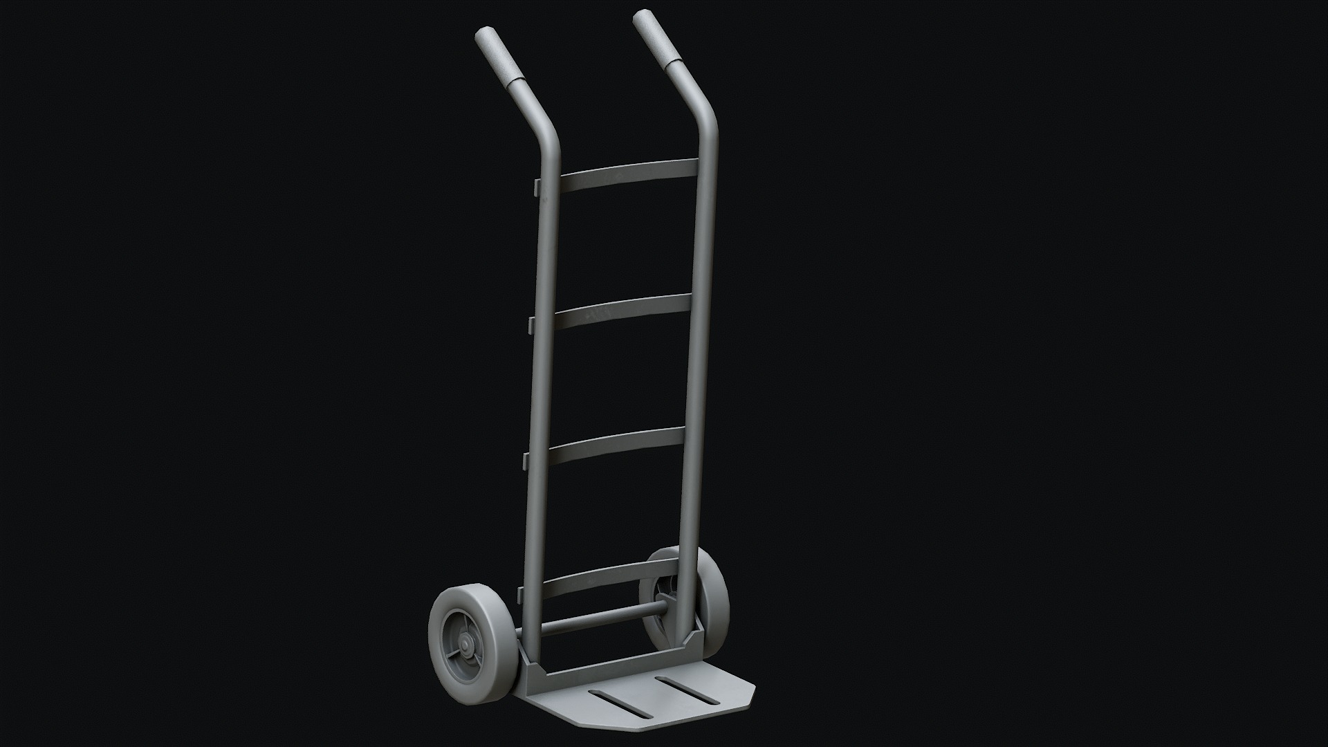 Low Poly PBR Sack Truck Low-poly 3D model_6