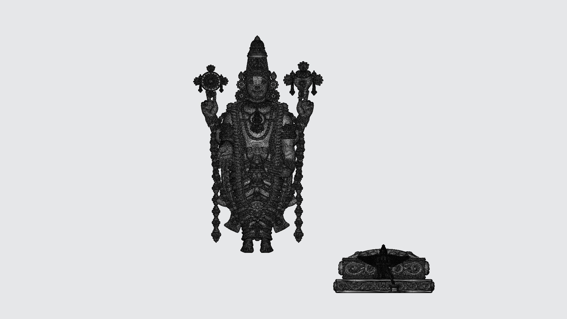 Tirupathi-Balaji 3D-Print-Model No1  3D print model_15