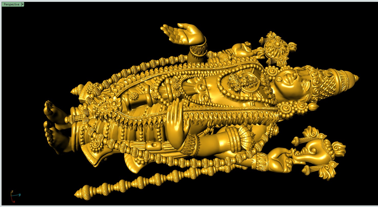 Tirupathi-Balaji 3D-Print-Model No1  3D print model_10