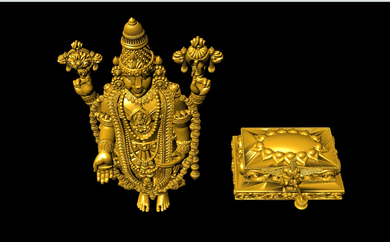 Tirupathi-Balaji 3D-Print-Model No1  3D print model_9