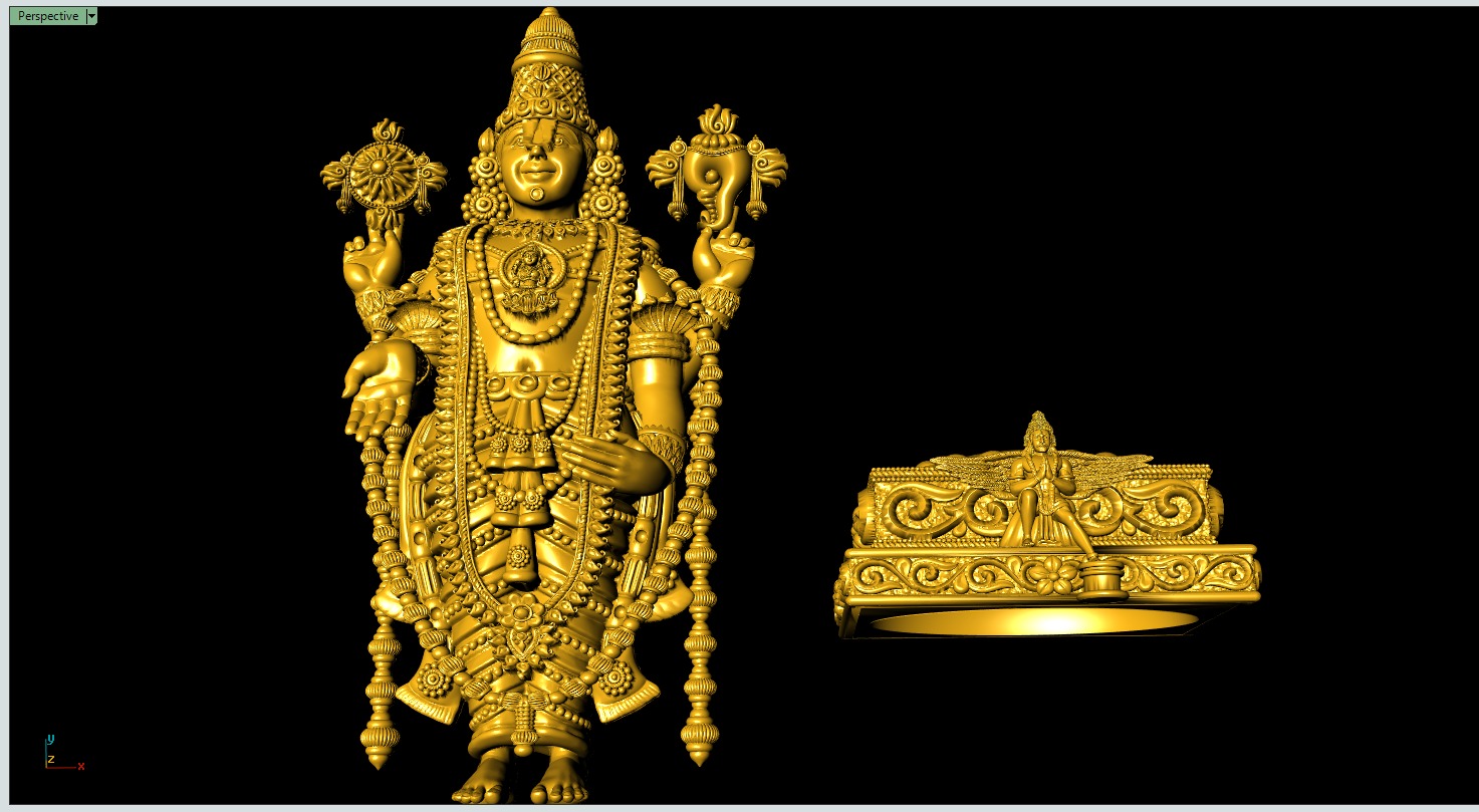 Tirupathi-Balaji 3D-Print-Model No1  3D print model_5