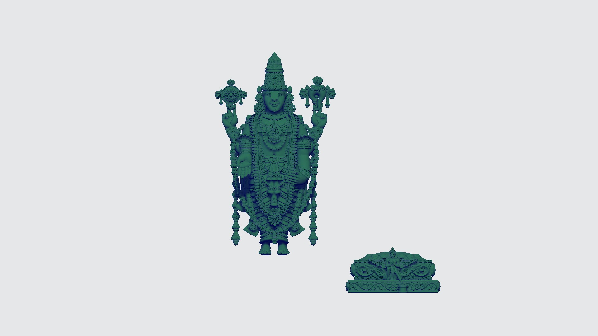 Tirupathi-Balaji 3D-Print-Model No1  3D print model_14