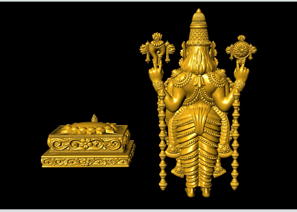 Tirupathi-Balaji 3D-Print-Model No1  3D print model_7