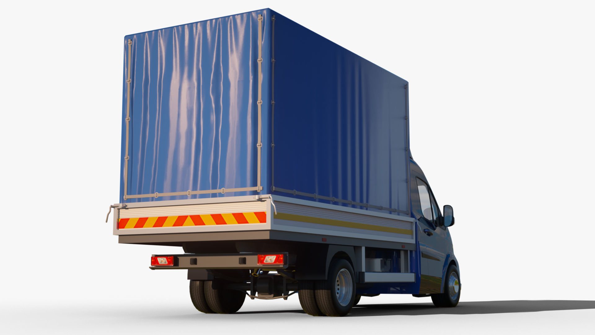 Generic v26 CargoBox VAN with driver Low-poly 3D model_5