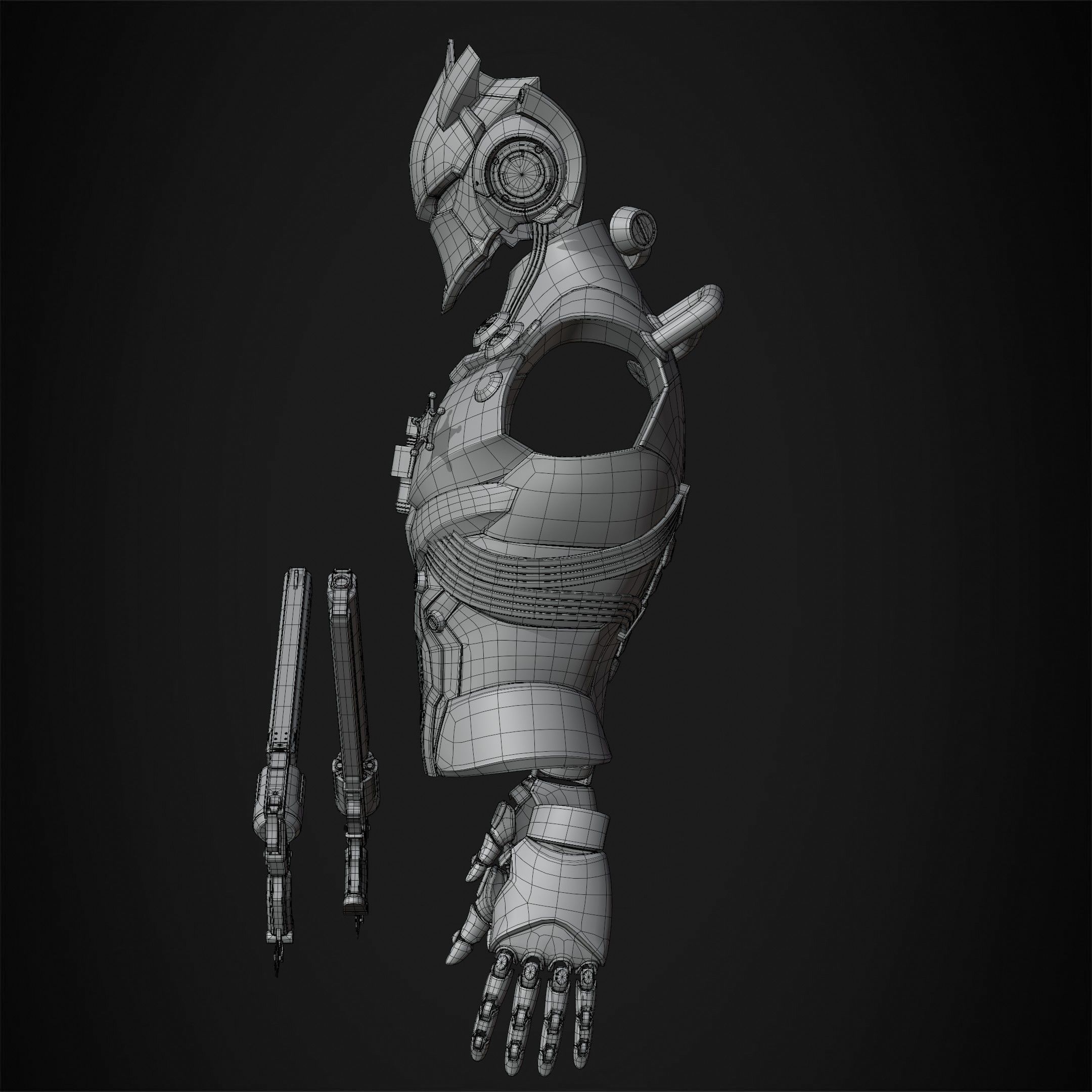 Zenless Zone Zero Billy Kid Full Armor and Revolver for Cosplay 3D Model Collection_19