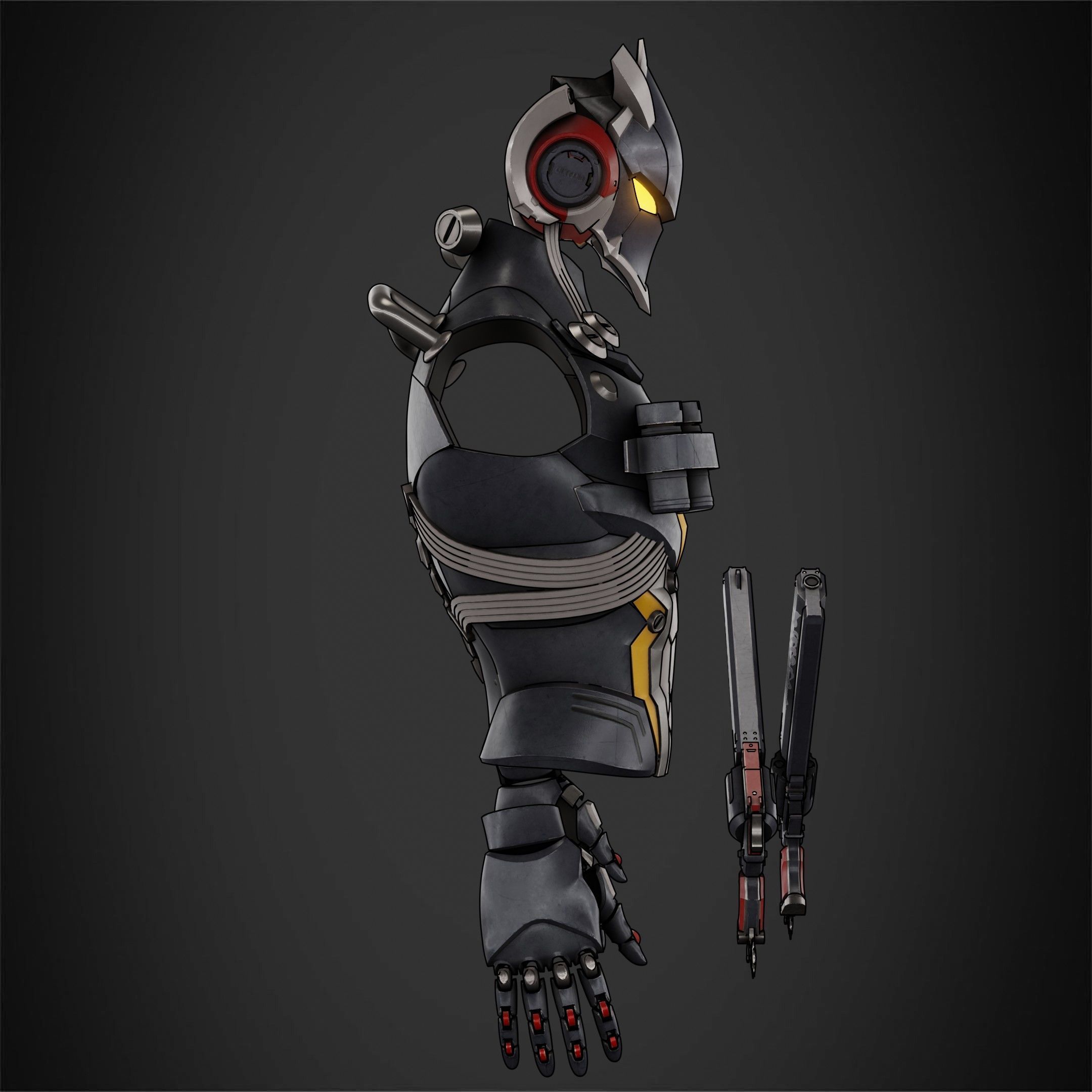 Zenless Zone Zero Billy Kid Full Armor and Revolver for Cosplay 3D Model Collection_15