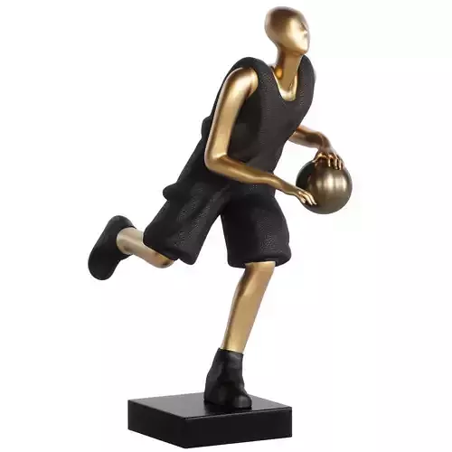 Decorative  Sculpture Golden Dribble