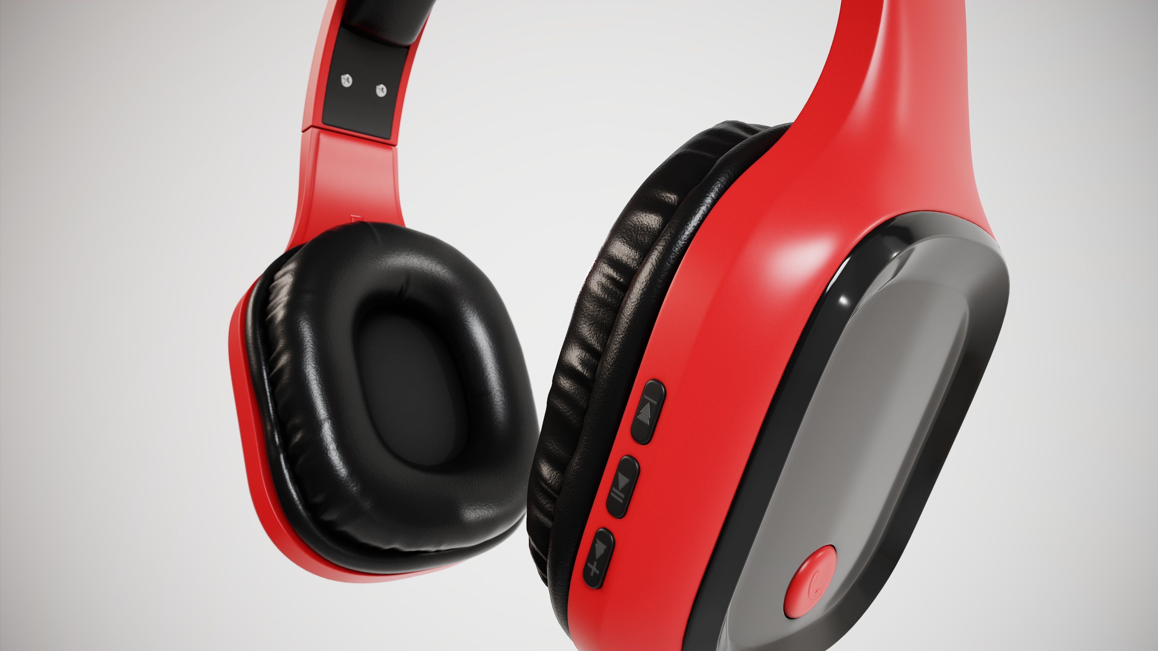 Headphone 3D model Low-poly 3D model_4