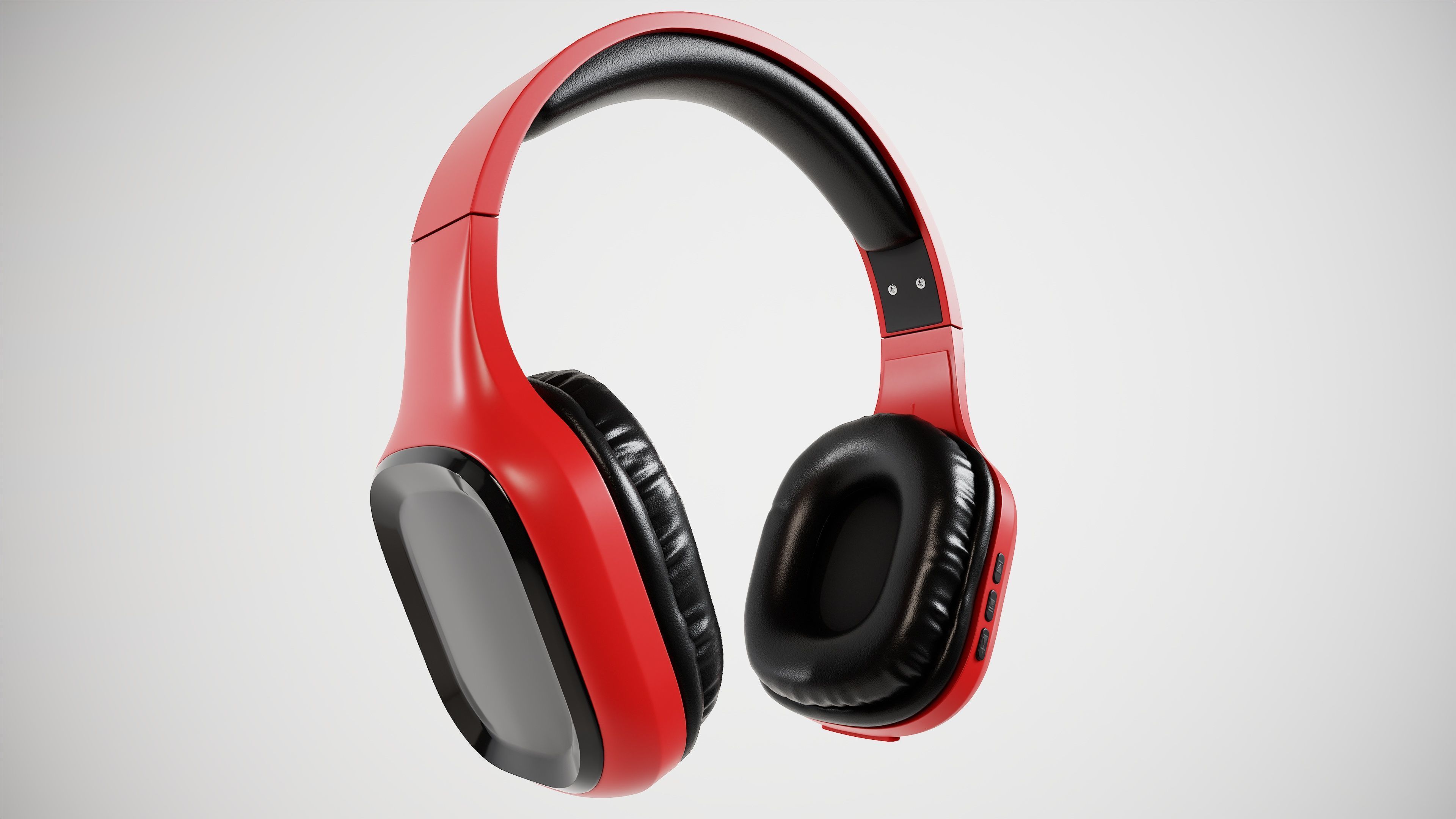 Headphone 3D model Low-poly 3D model_2