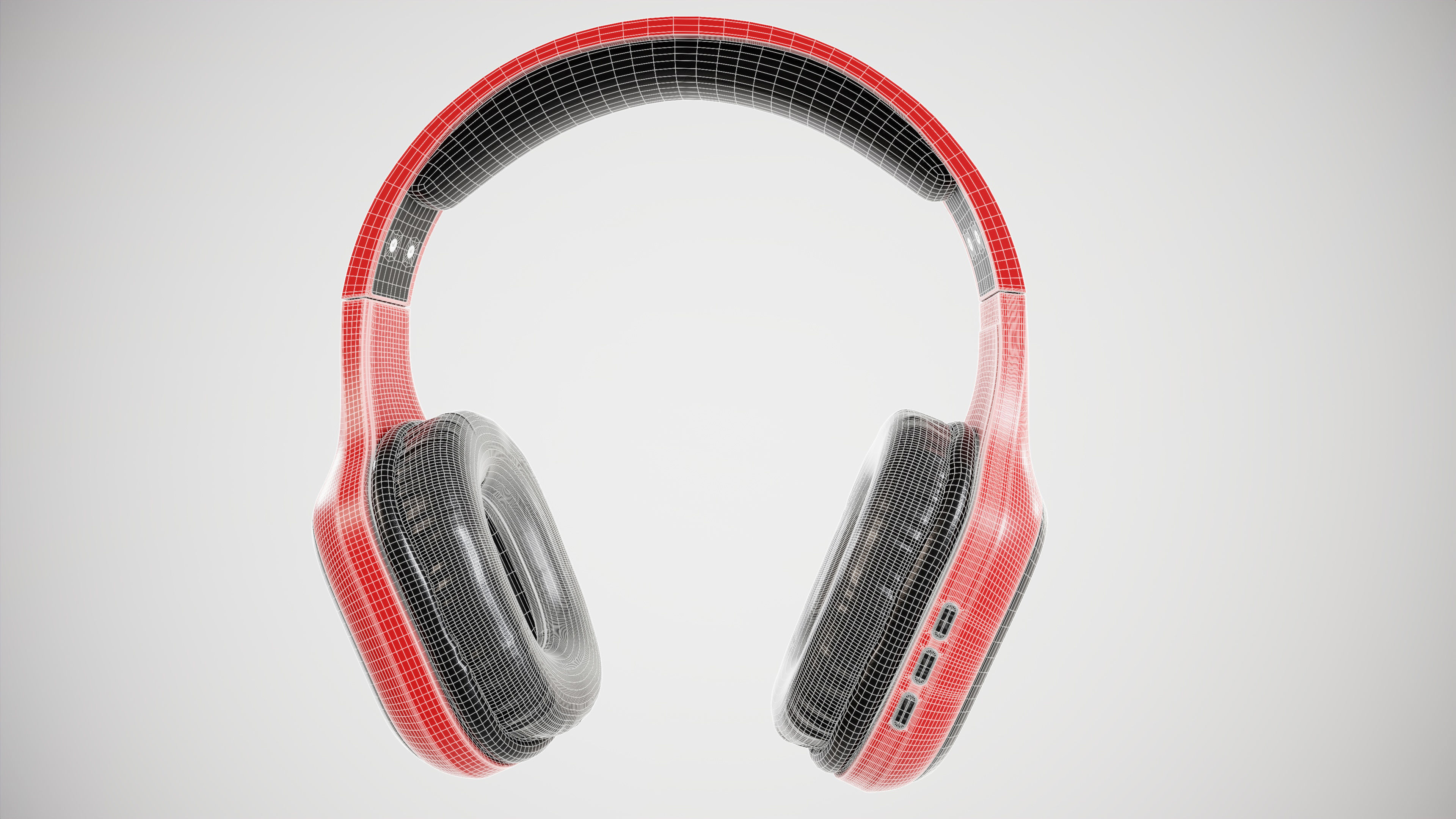 Headphone 3D model Low-poly 3D model_7
