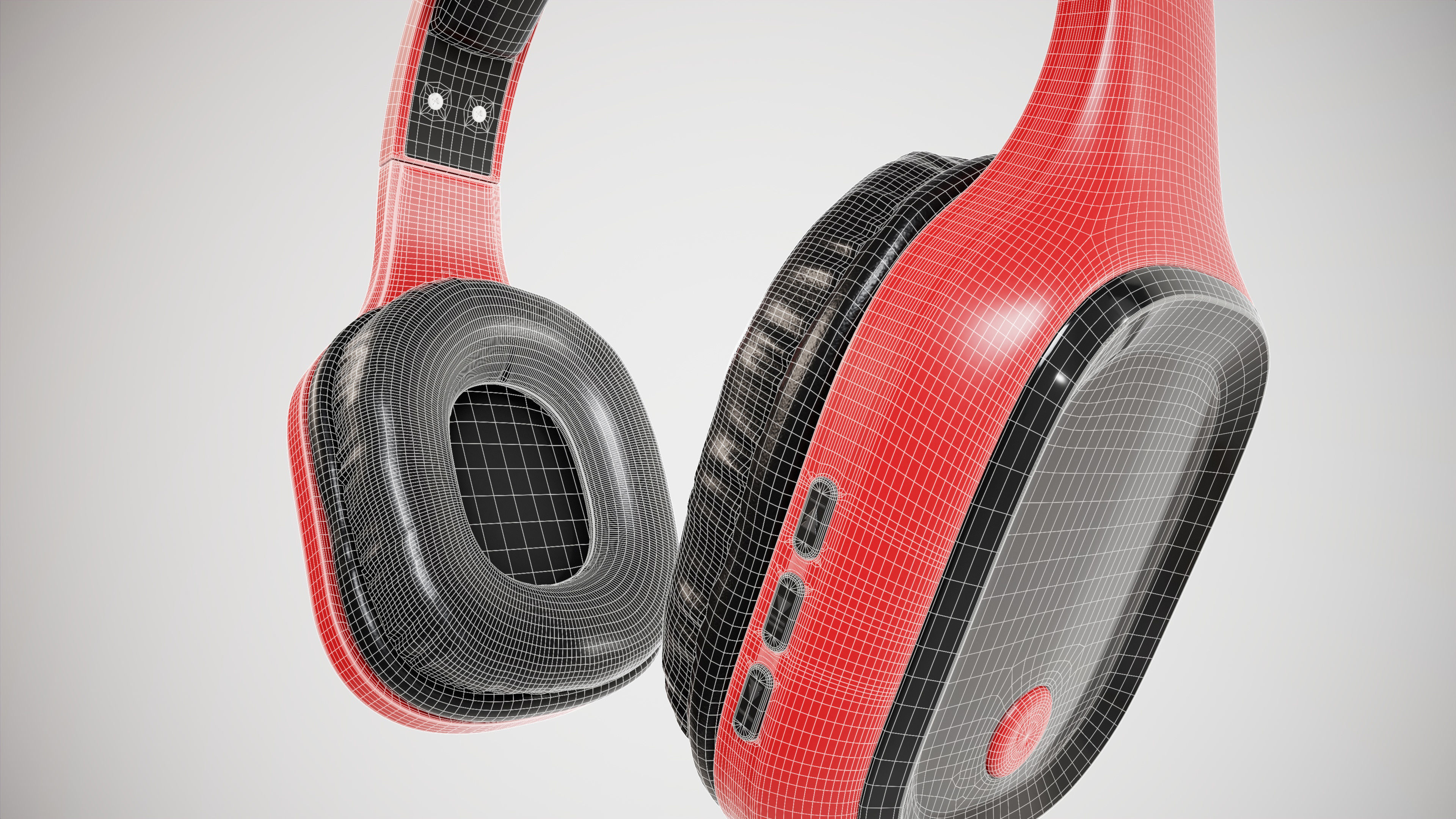 Headphone 3D model Low-poly 3D model_5