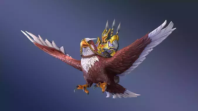Sky Rider Rigged Animated