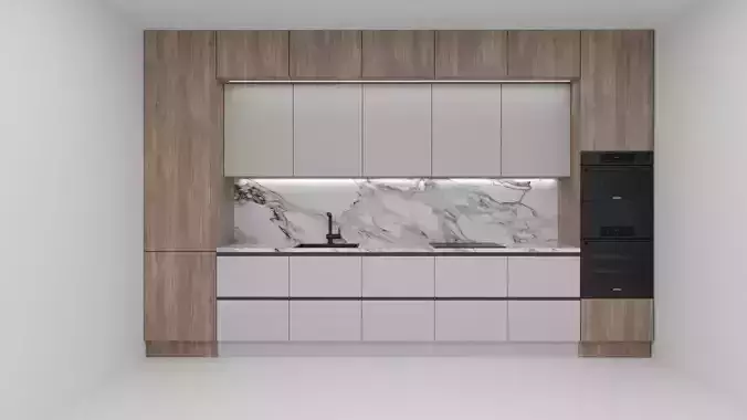 Detailed 3D Kitchen Scene 