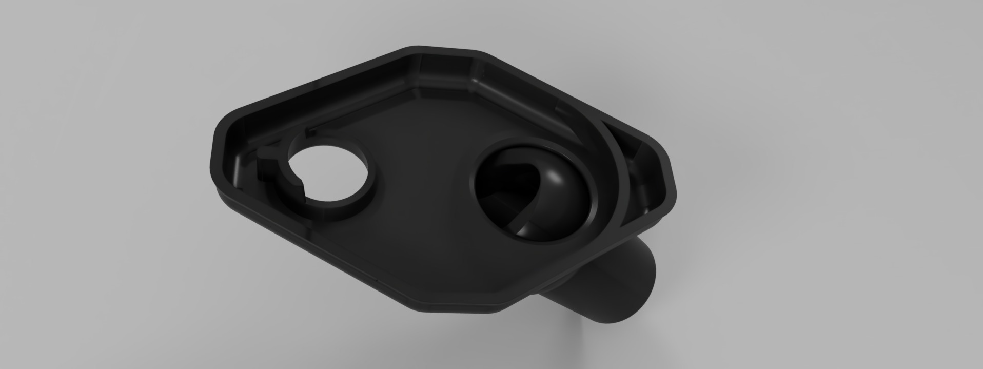 Vacum Cleaner adapter for drill  3D print model_6