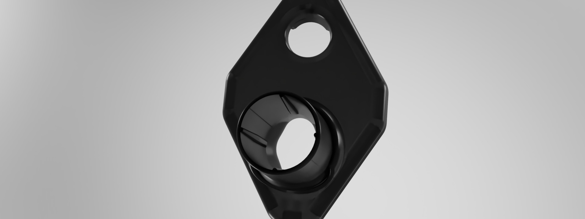 Vacum Cleaner adapter for drill  3D print model_1