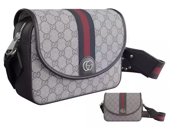 Gucci Ophidia Monogrammed Mini 3D model