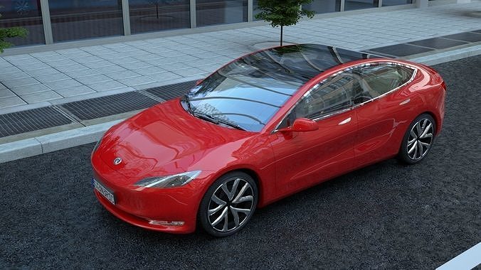 Generic Sedan v28 Low-poly 3D model