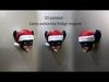 santa wolverine fridge magnet print in place No Supports 3D print model_1
