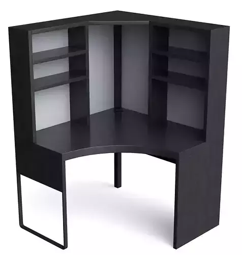 MICKE- corner workstation Low-poly 3D model