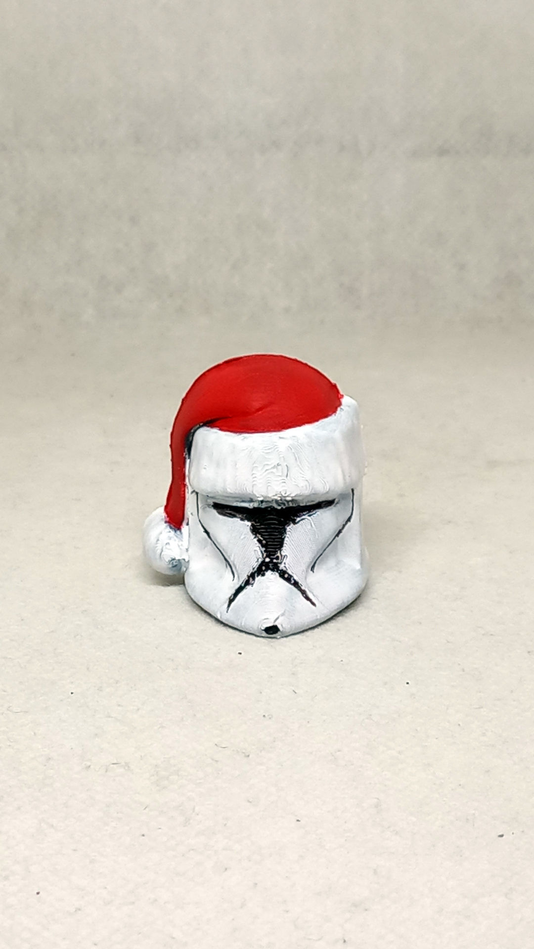 santa Clone Trooper fridge magnet print in place No Supports 3D print model_5
